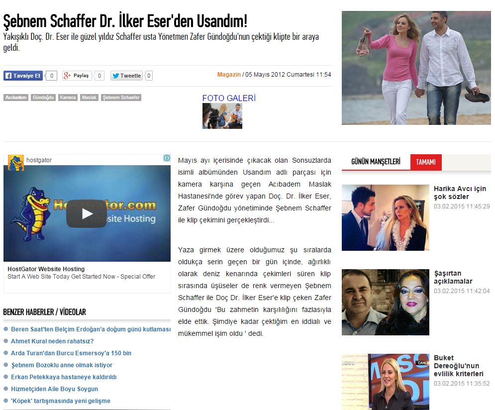 Şebnem Schaffer & Dr. İlker Eser\\\'den - Usandım